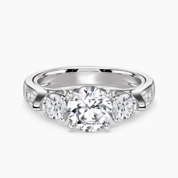 Ringlamour Three Stone Engagement Ring