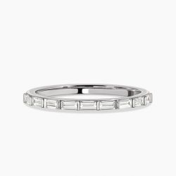 Ringlamour Bar Setting Baguette Cut Moissanite Wedding Band