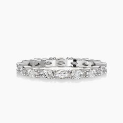 Ringlamour Marquise Cut Moissanite Eternity Wedding Band