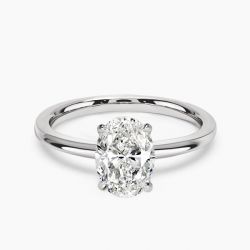 Ringlamour Oval Cut Solitaire Engagement Ring