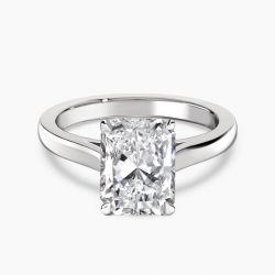 Ringlamour Radiant Cut Moissanite Solitaire Engagement Ring