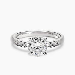 Ringlamour Cushion Cut Moissanite Vintage Engagement Ring