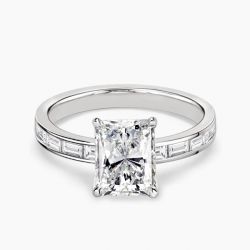 Ringlamour Radiant Cut Moissanite Engagement Ring