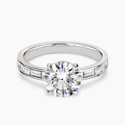 Ringlamour Round Cut Moissanite Engagement Ring