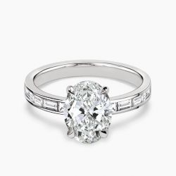Ringlamour Oval Cut Moissanite Engagement Ring