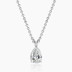 Ringlamour Pear Cut Moissanite Pendant Necklace
