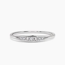 Ringlamour Round Cut Moissanite Wedding Band