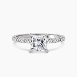 Ringlamour Princess Cut Moissanite Engagement Ring
