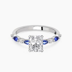 Ringlamour Radiant & Marquise Cut Moissanite Engagement Ring