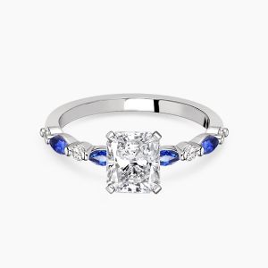 Ringlamour Radiant & Marquise Cut Moissanite Engagement Ring